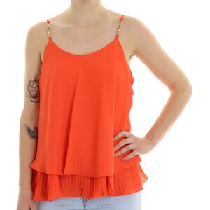 TOP PLISSE' ARANCIO